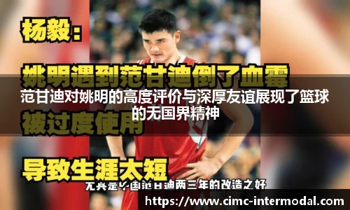 范甘迪对姚明的高度评价与深厚友谊展现了篮球的无国界精神